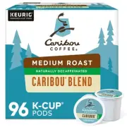 Caribou Blend Decaf Keurig Single-Serve K-Cup Pods, Medium Roast Coffee, 96 C...