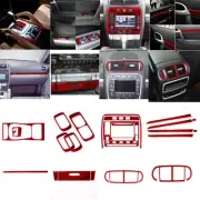 29Pcs Red Carbon Fiber Interior Full Set Cover Trim For Porsche Cayenne Sport (for: Porsche)