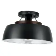 Semi Flush Mount Ceiling Light Fixture, Vintage Close to Ceiling Light, Matte