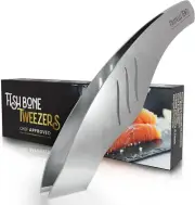 Fish Bone Tweezers - Stainless Steel Fish Scaler - Perfect Tongs for Removing...