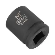 3/4" Shallow Impact Socket 30mm Hex Wrench Socket, Cr-Mo Steel, Metric Sizes