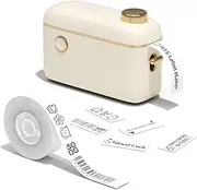 NIIMBOT H1S Label Maker Machine with Tape, Portable Rechargeable Thermal Label Printer, Compatible with 9/12/15mm Tape, Built-in Cutter, Mini Label Printer for Home School Office Organization