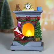Fireplace Shape Decoration Light Statue Light Bedroom Home Christmas Decoration Night Light