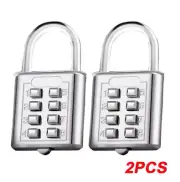 8 Digits Password Code Combination Padlock Zinc Alloy Suitcase For Luggage AU