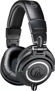 Audio Technica ATH-M50X Professional Studio Monitor Headphones with cable