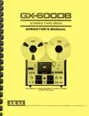 Akai GX-600DB Tape Deck OWNER'S MANUAL and SERVICE MANUAL