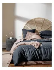 [Aura Home] Halo Organic Cotton Bedlinen Collection in Steel