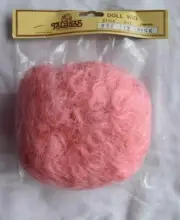 PINK CURLY WIG FITS 12" DOLLS TALLINAS GENERIC CLOWN