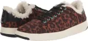 Cole Haan Women Grandpro Tennis Sneaker Leopard Print Faux Sherpa Lined Size 10