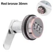 Code Combination Lock Mailbox Without Key For Closet Drawer 30mm Red bronze