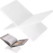 Acrylic Book Holder 28 X 18 X 15 Cm Open Large Book Display Stand for Cookbook A