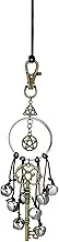Hulzogul Witch Bells Home Protection - Witch Room Decor Car Bell Pendant, Witch Bells Protection Door Hangers Magic Key Wiccan Wind Chimes for Home Door Witchcraft Decorations