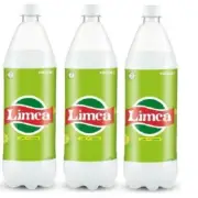 3 Bottles x Limca Lime And Lemon Indian Drink Pet Bottles Soft Drink - 1 Litre