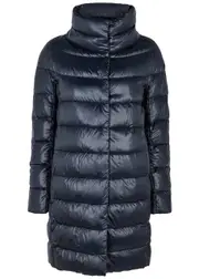 Herno Icon Quilted Shell Coat - Navy - 12 12