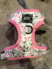 Sassy Woof Dog Harness Magnolia Flowers XXS Adjustable