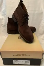 Johnston & Murphy Fullerton Chukka Boots Suede 27-1716 Dark Brown Sz 8Med Men’s