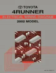 2002 Toyota 4Runner Wiring Diagrams Schematics Layout Factory OEM