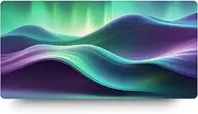 DESKMATEC Mouse Pad, Aurora Waveflow Large Desk Mat (60x30cm)