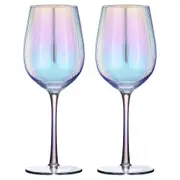 2pc Tempa Thalia 420ml Stemmed Crystal Wine Glass Drinking Goblet Glasses Opal