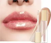 [oulac] Crystal Shine Lip Gloss with Reflective Shimmer Finish, Waterproof Long-wear Soft, Ultra-Hydrating and High Impact, Fuller-looking Lips Make up, 4.5 ml/0.15 fl oz, Star Quality (C04)