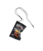 Chips Phone Holder Pouch in Black One size black