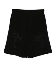 Laneus Sequin Detailed Knitted Bermuda Shorts IT50,IT48,IT46 black