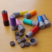 10pcs Round Seal Ink Stamp Diy Seal Case With Ink Pad Small Stamp Making Tool