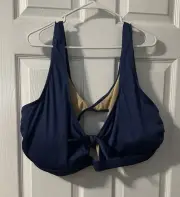 Women’s 4x Bikini Set Ribbed Texture Navy Blue From Old navy