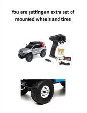 Axial 1/24 SCX24 Lexus GX 470 4X4 Rock Crawler, Silver Extra Wheels & Tires