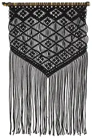Hand Crafted Wall Hanging in Black : 41 Rug