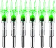 KEAUP 6PCS X Lighted Nocks for Arrows with .204 .233 .244 .246 Inside Diamete...