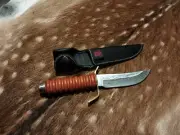 Hunting Knife Brass Pommel