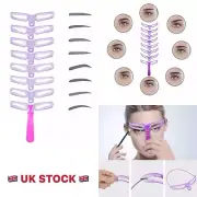 Beautiful Eyebrow Stencils Template 8 different Shape Card Time Saving