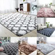 Rectangle Area Rugs Soft Fluffy Shaggy Carpet Bedroom Living Room Floor Pads Mat