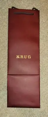 4 Pack Krug Champagne Gift Bags Paper With Thick Rope Handles Maroon Dark Cherry
