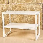 8 boards/10 Boards Three Styles Under Sink Storage Shelf Organizer Space Saving Tidy Rack Cupboard Kitchen Storage Rack (Color : White)