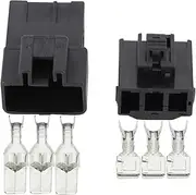 Xiaojiang Store 3 Pin Electrical Connector Wire Connector Plug Female and Male DJ7035Y-7.8-11/21 (Color : Male and Female Plug, Size : 10 Sets)