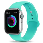 Silicone Apple Watch Band Sport Loop For Apple Watch 38mm Mint Green