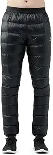 [Bciopll] Winter Ultralight Duck Down Outwear Pants for Men Loose Down Pants Super Light Wind Plus Size Warm Trousers