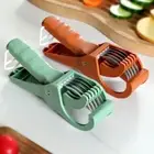 Stainless steel Manual Fruit Slicer Non-slip Handle Vegetable Chopper Banana
