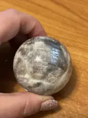 Moonstone and Sunstone Crystal Sphere Orb Ball 50.2mm 177g