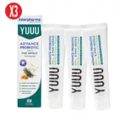 3X Yuuu Advanced Probiotic Toothpaste Pine Needle Prevents Bad Breath [120g.X3]
