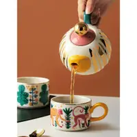 在飛比找ETMall東森購物網優惠-斜杠主婦歐式家用陶瓷咖啡杯茶具
