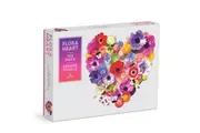 Flora Heart 750 Piece Shaped Puzzle by Galison