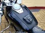 (P) HONDA SHADOW VT750 C2 C4 RC50 RC53 AERO LEATHER TANK Panel Cover Pad Bra Bib