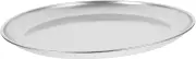 GRIRIW Stainless Steel Vintage Serving Plate for Appetizers Desserts Retro Style Food Platter for Home Restaurant and Bar Use Lightweight Easy to Clean