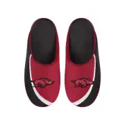 FOCO NCAA Men's Arkansas Razorbacks Tide 2022 Big Logo Color Edge Slippers