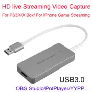 HDMI To USB 3.0 Game Capture Card Video Live Streaming Box for PS4 PS5 Xbox PC