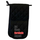 Eat Sleep Cornhole Repeat - Novelty Mitt Kitchen Glove Mitts Double Oven Gloves