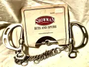 Slotted Kimberwick Stainless Steel Snaffle Bit Showman #11139 For Western Saddle